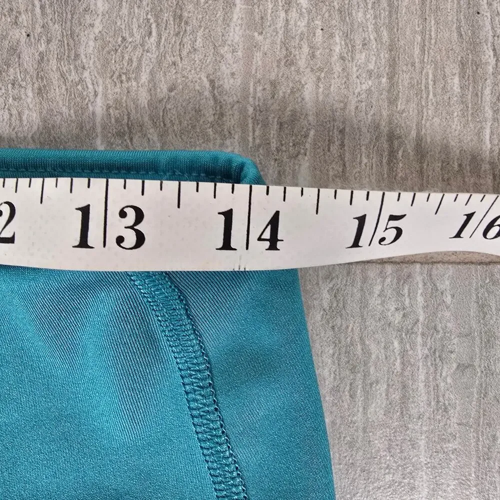 NWT Fabletics Pure Luxe Teal Blue Womens XL Leggings Pockets Fitness Athletic - Picture 3 of 11